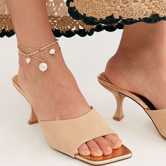 jeffrey campbell mr big heel in latte suede 8 - Picture 3 of 9